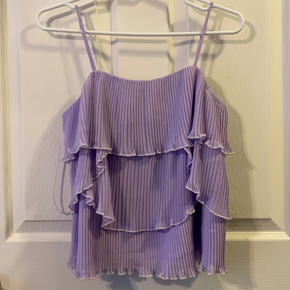 XS, never worn, new with tags, endless rose, purple top